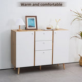 Sideboard Buffet Cabinet with 3 Drawers & 2 Doors,47.24"Buffet Cabinet with Adjustable Shelves 31519330