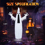 5.9ft Pop-up Ghost 160LED Lighted Outdoor Halloween Decorations 91088756