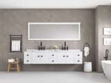 96 x 36 Inch LED Bathroom Mirror with Front and Backlight, Wall Mounted Vanity Mirror, Anti-Fog, W2287P281174