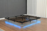 King Size Floating Bed Frames with LED Lights, Metal Platform Bed , Solid and Stable, Noise Free, No W1670P255522