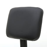 Saddle Shape Adjustable Salon Stool with Back Black 77528035