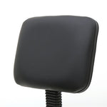 ZUN Saddle Shape Adjustable Salon Stool with Back Black 77528035