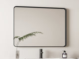 Wall Mirror 36x36 Inch Square Mirror Metal Framed Mirror Square Vanity Mirror Dressing Mirror, for W1435P241579