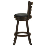 ZUN Cappuccino Swivel Bar Height Stool B062P153494