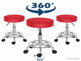 Professional Salon Stool with Spider Base - 8cm Thick Molded Foam, Semi-PU Leather, SGS Certified 44929108