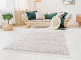 Talas Trellis Area Rug in Cream B03599883