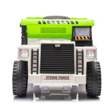 ZUN Ride on Dump Truck, 12V Ride on Car with Parents Control, Electric Dump Bed and Extra Shovel,Phone W1396P147016