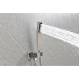 Shower system combo with hand shower, 16 inch shower head and tub spout W2287141164
