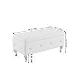 ZUN Storage Bench, Flip Top Entryway Bench Seat with Safety Hinge, Storage Chest with Padded Seat, Bed W135959019