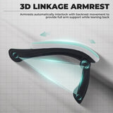 Gaming Chair, Ergonomic Computer Chair with Footrest and Massage Lumbar Support, Height Adjustable W2367P288702