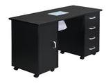 MDF Single Door 4 Drawers With Fan Black Nail Table 47343861