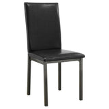 Black and Grey Upholestered Side Chair B062P153675