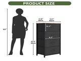 4 Drawer Dresser with Durable Steel Frame & Handles for Adult for , Living Room, Black 29829281