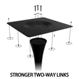 (Walnut Color) Table, 31.5'' Modern Dining Table, Dining Table,MDF Top and Steel Base Tulip W2641P381821