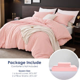 6PC Pure Color Bedding - Microfiber Hotel Series, with Zipper Closure Quilt Cover and Two 04225169