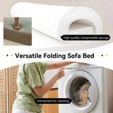 Foldable Sofa Bed Sleeper Lounge Chair with Pillow Floor Mattress Floor Couch with Backrest for W1170P314884