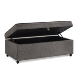 Modern Large Comfort Sofa Ottoman with Storage, Modular Sectional Storage Ottoman With Wheels For W2186P178509