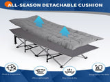 Folding Camping Cot Bed with Soft Pad, Portable Outdoor Cot, Adults Sleeping Bed for Home Office Nap 91679814