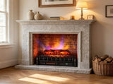Smart Electric Fireplace Insert Heater, 1500W 5120 BTU Infrared Quartz Fireplace Log Set with Alexa 45998410