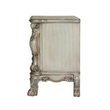 Wooden 2 Drawers Nightstand in Gold Patina and Bone Finish B016P253274