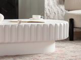 Fluted Storage Table with Lift-Off Lid, Sleek Texture, Perfect for Modern Living W3081P389037