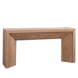 62" Modern Rustic Console Table Solid-Look Engineered Wood Entryway Table W2729P270754