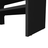 Black 2-Shelf Shoe Rack B062P230637