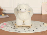 Kids Ride-On Rocking Horse Toy with Lullaby Song,Alpaca Rocking Toy with Hand Puppets and Safety 21598762