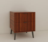Wooden Nightstand with 2 Drawers W2139P306392