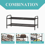 ZUN 1pc 2-layer Assembled Shoe Rack, Modern And Simple Dust-proof Storage Shelf Suitable For Home, 03052556