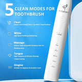 ZUN Flossing Toothbrush, Electric Toothbrush with Flosser, Sonic Toothbrush with Flosser,5 76052917