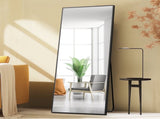 64"x21" Rectangle Full Length Mirror, Full Body Standing Mirror Floor Mirror, Black 25413333