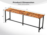 71-Inch Bar Table - 209 lbs Capacity Pub Height Table with Durable MDF Top & Metal Frame, 32397653