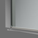 ZUN Frameless Glass Shower Screen 35" Width x 72"Height with 1/4" Clear Tempered Glass, W1675P165013