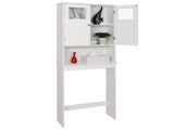 Double Doors Bathroom Cabinet White 03305955