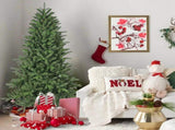6ft Artificial Christmas Tree, 1168 Branch Tips, Full Lush Hinged Pine with PEPVC Mixed Needles, 45141469