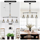 Dining Room Light Fixture/Chandelier Over Table, 40-Inch Hanging for Farmhouse Linear W1592P233442