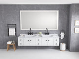 84 x 48 Inch LED Bathroom Mirror with Front and Backlight, Wall Mounted Vanity Mirror, Anti-Fog, W2287P277637