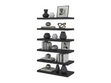 Phoenix 6-Piece Floating Wall Shelves Set, Wood Wall Mounted Display Shelves for Home Decor and B128P611061