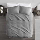 2 Piece Quilt Set Grey Twin/Twin XL B035129037