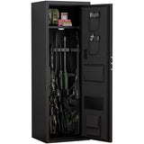 Heavey Duty,Large Size 5-8 Gun,Black Gun Cabinet with Electronic Password Keypad Lock,Unassembled W1779P163502