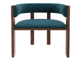 Unique Curved Back Design Wooden Dining Chair with Protective Pad Suitable for Kitchen or Dining T3609P482845