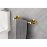 ZUN 6 Piece Brass Bathroom Towel Rack Set Wall Mount W2287P169768