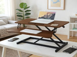 32 Inch Desk Converter, Height Adjustable Sit to Stand Riser, Dual Monitor and Laptop Workstation 48559173