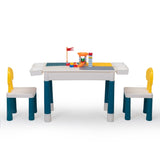Multi functional rectangular block table - gray yellow W2181P156871