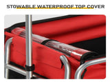 Q235 steel pipe 96*75*58cm bicycle trailer rack black and red 100kg cargo trailer with handle 68255169