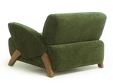 Lounge chair, accent chair, 28.15-inch Velvet Fabric Decorative Sofa, with Four Birch Legs, Suitable W2901P463303