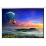 ZUN 100" 4:3 80" x 60" Viewing Area Motorized Projector Screen with Remote Control Matte White 84308560