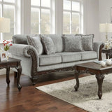 Hernen Carved Wood Frame Sofa T2574P196581