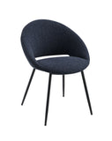 Klaus Black Boucle & Black Finish Side Chair B2726P309347